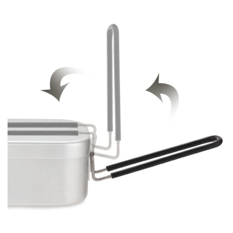 Camping Cooking Bowl - 800/1400ML Aluminium Lunchboxen Reizen Camping Servies