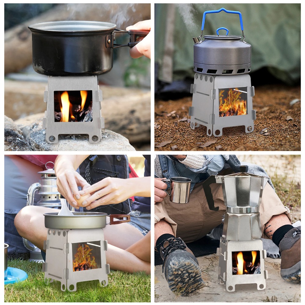 Camping Cooking Windshield - Campingoven Houtkachel Alcoholkachel Roestvrij staal Draagbare
