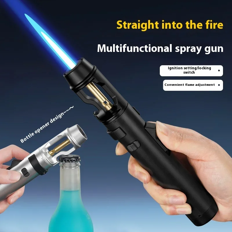 Camping Cooking Gifts - Krachtige metalen opblaasbare aansteker winddichte keukenbrander