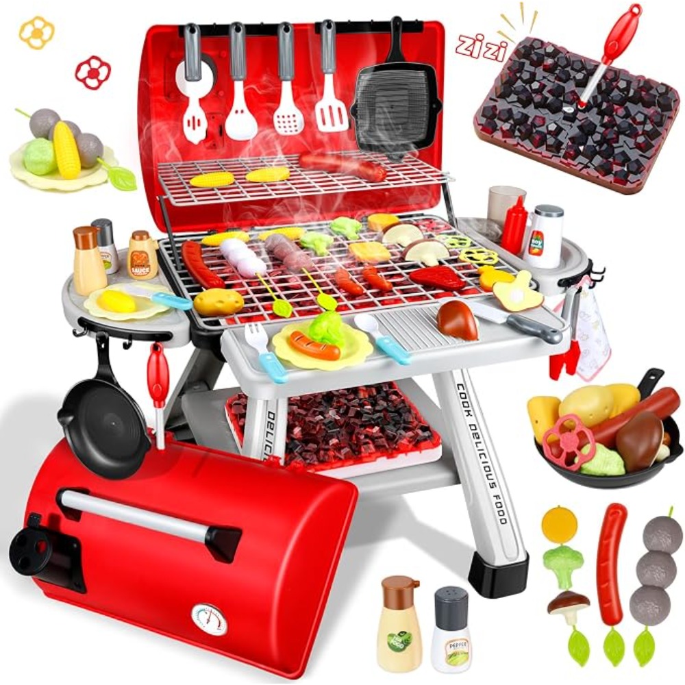 Camping Cooking Gifts - Barbecue Grill Speelgoedset Kinderen BBQ Fantasiespel