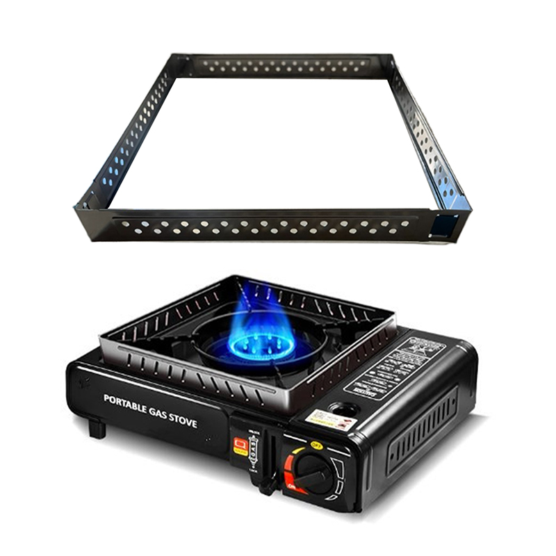 Camping Cooking Windshield - Gasfornuis Winddichte ringen Afneembare windschermstandaard Draagbaar