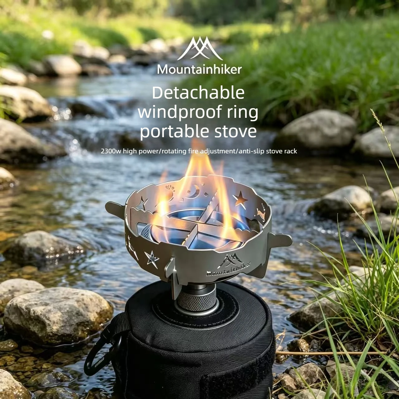 Camping Cooking Windshield - Campingkachel met afneembare winddichte ring, buitenkachel