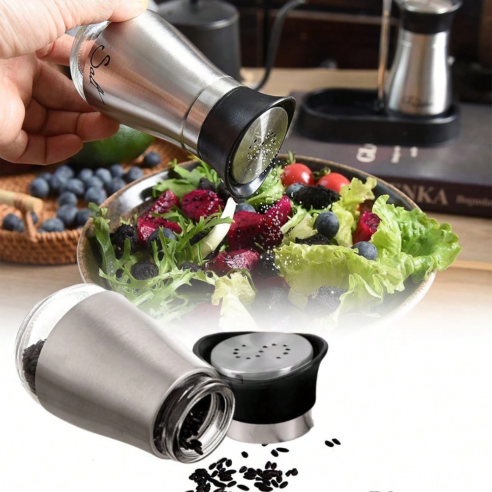 Camping Cooking Gifts - 1 Zout/Peper Shaker 4 Oz Glazen