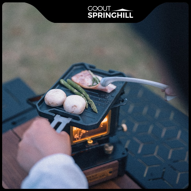 Camping Cooking Heater - COOUT SPRINGHILL Outdoor Mini Grillpan Lichtgewicht