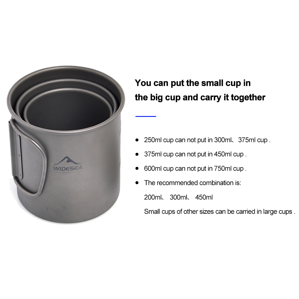 Widesea Campingmok Titanium be - Camping Cooking Ware Set recensie en prijs
