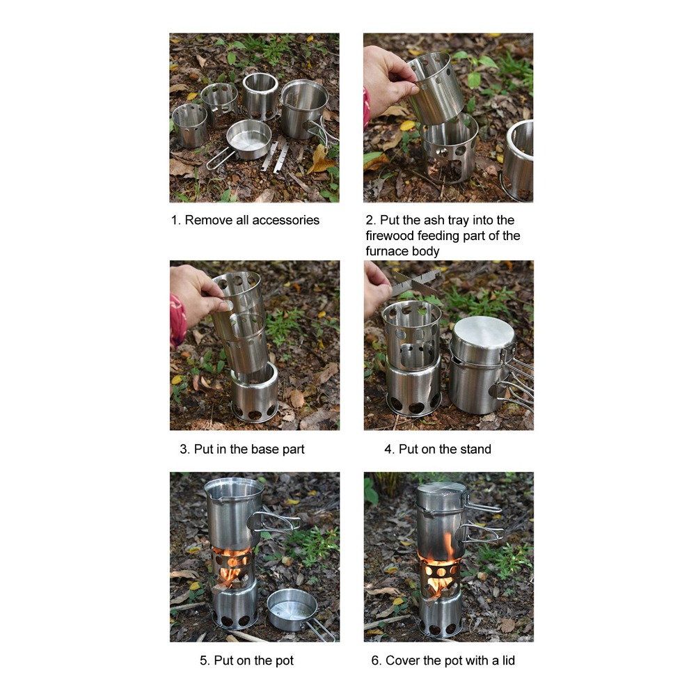 Roestvrijstalen campingkookger - Camping Cooking Pot With Lid recensie en prijs