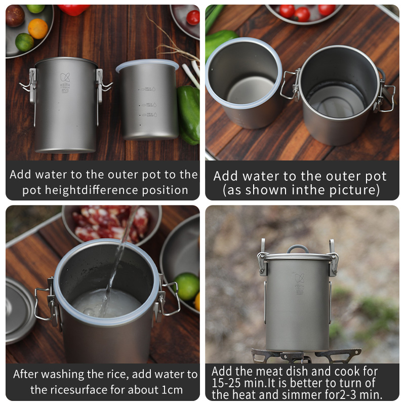 KEITH Pure Titanium Rijstkoker - Camping Cooking Equipment recensie en prijs