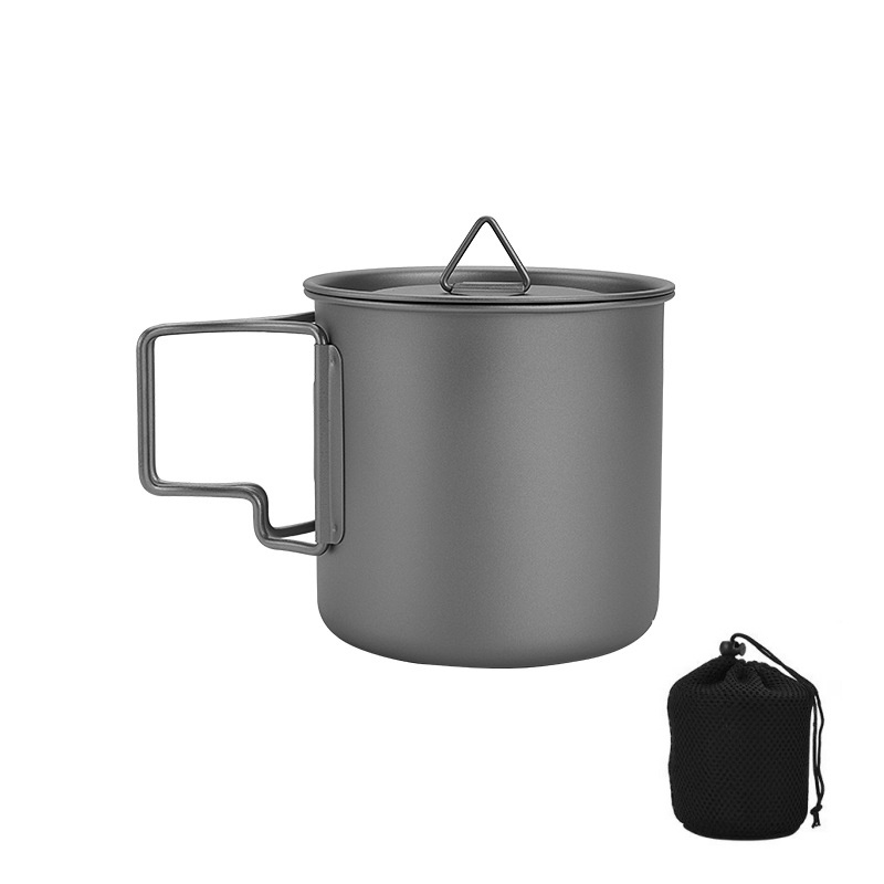 Titanium campingmok met inklap - Camping Cooking Ware Set recensie en prijs