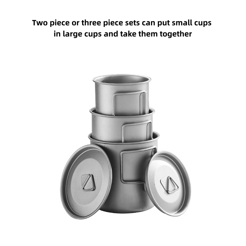 Titanium campingmok met inklap - Camping Cooking Ware Set recensie en prijs