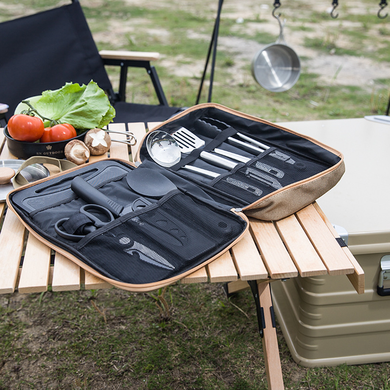 8-delige campingkeukenset met  - Camping Cooking Utensil Set recensie en prijs