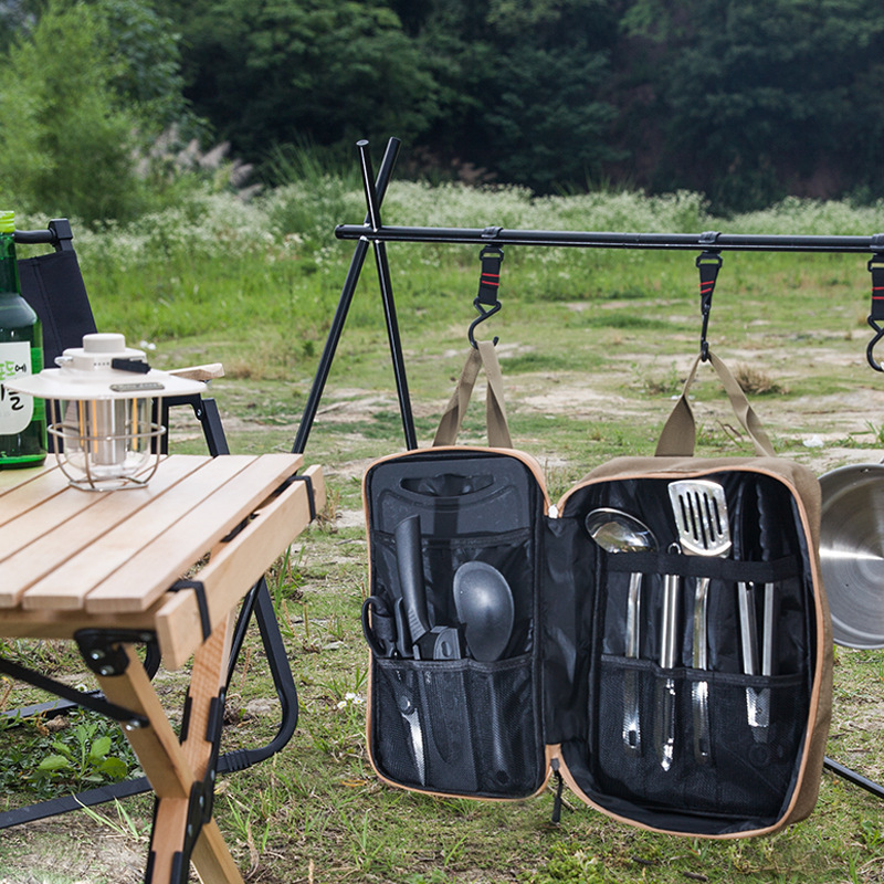 8-delige campingkeukenset met  - Camping Cooking Utensil Set recensie en prijs