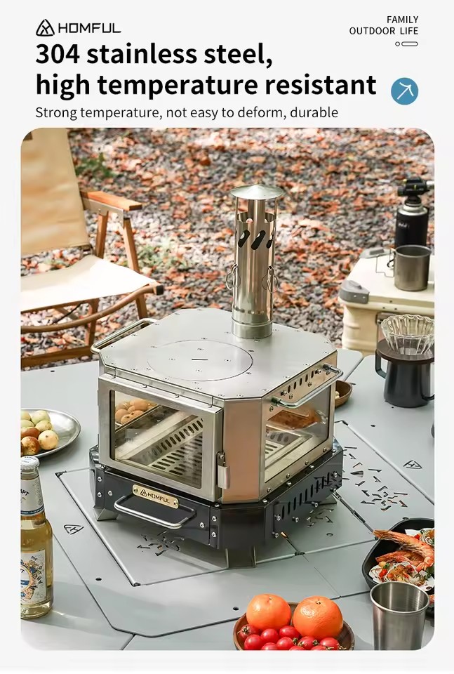 HOMFUL Draagbare Houtkachel Hu - Camping Cooking Windshield recensie en prijs