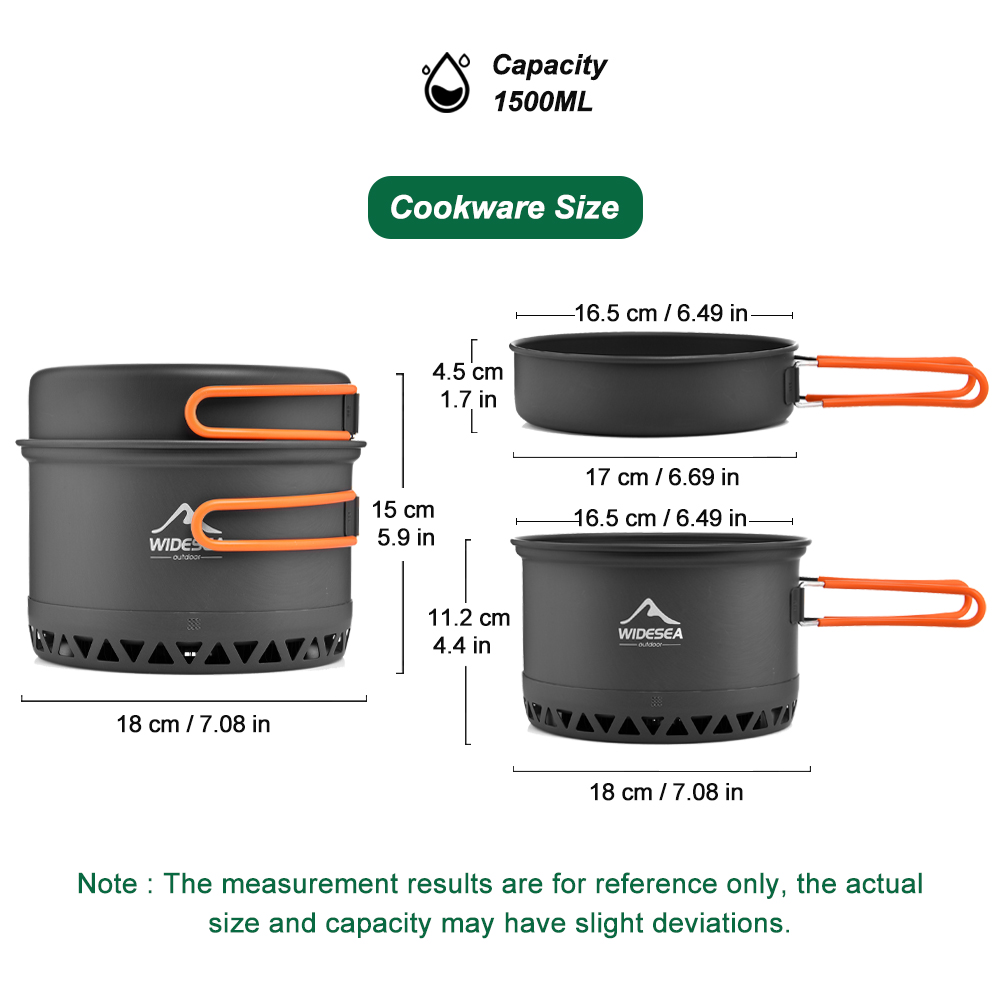 Campingservies Outdoor pannens - Camping Cooking Utensil Set recensie en prijs