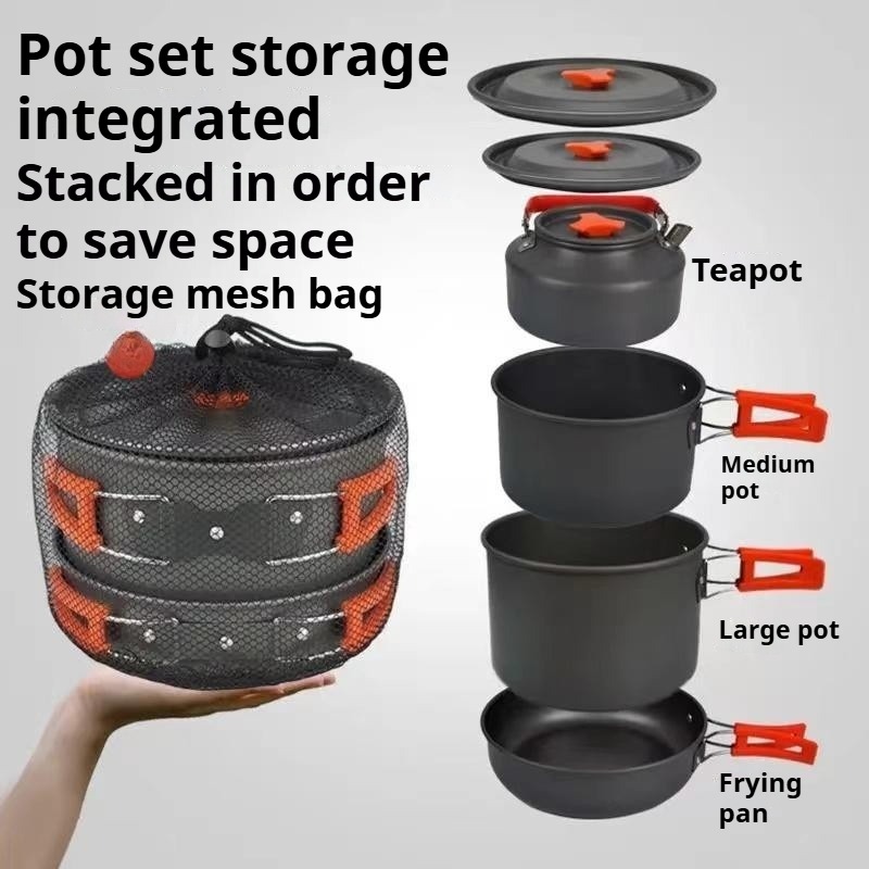 Draagbare pot met grote capaci - Camping Cooking Easy recensie en prijs