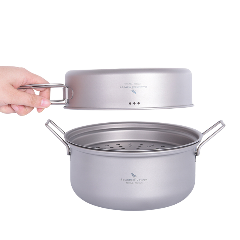 Boundless Voyage Titanium Stea - Camping Cooking Pot Set recensie en prijs