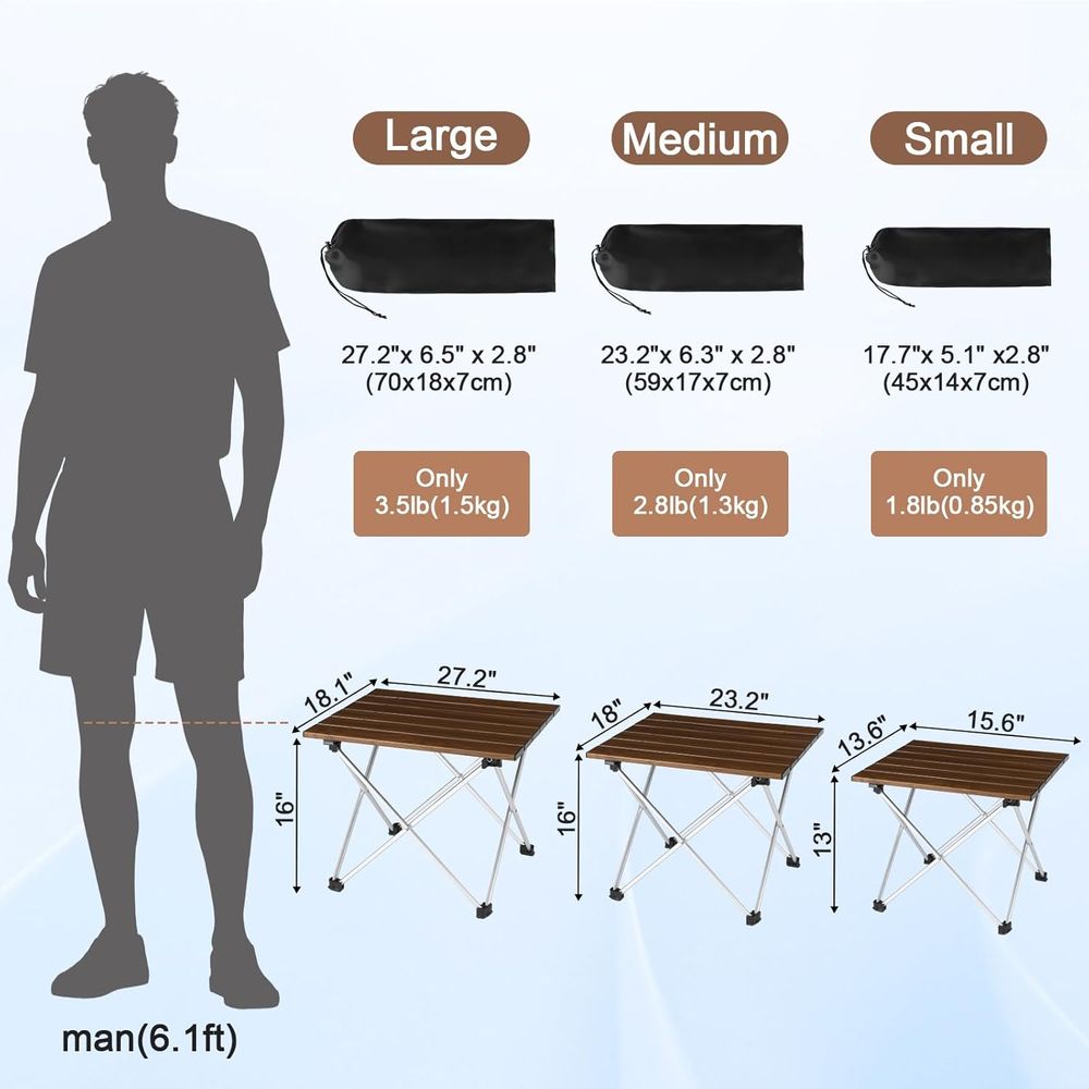Campingtafel met tafelblad, op - Camping Cooking Easy recensie en prijs