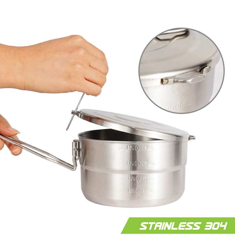 Outdoor roestvrijstalen kookpo - Camping Cooking Pot With Lid recensie en prijs