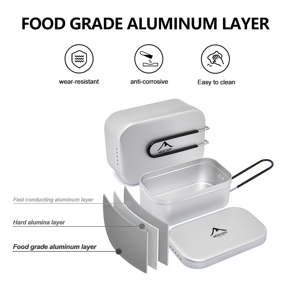 Lunchbox van puur aluminium me - Camping Cooking Candle recensie en prijs