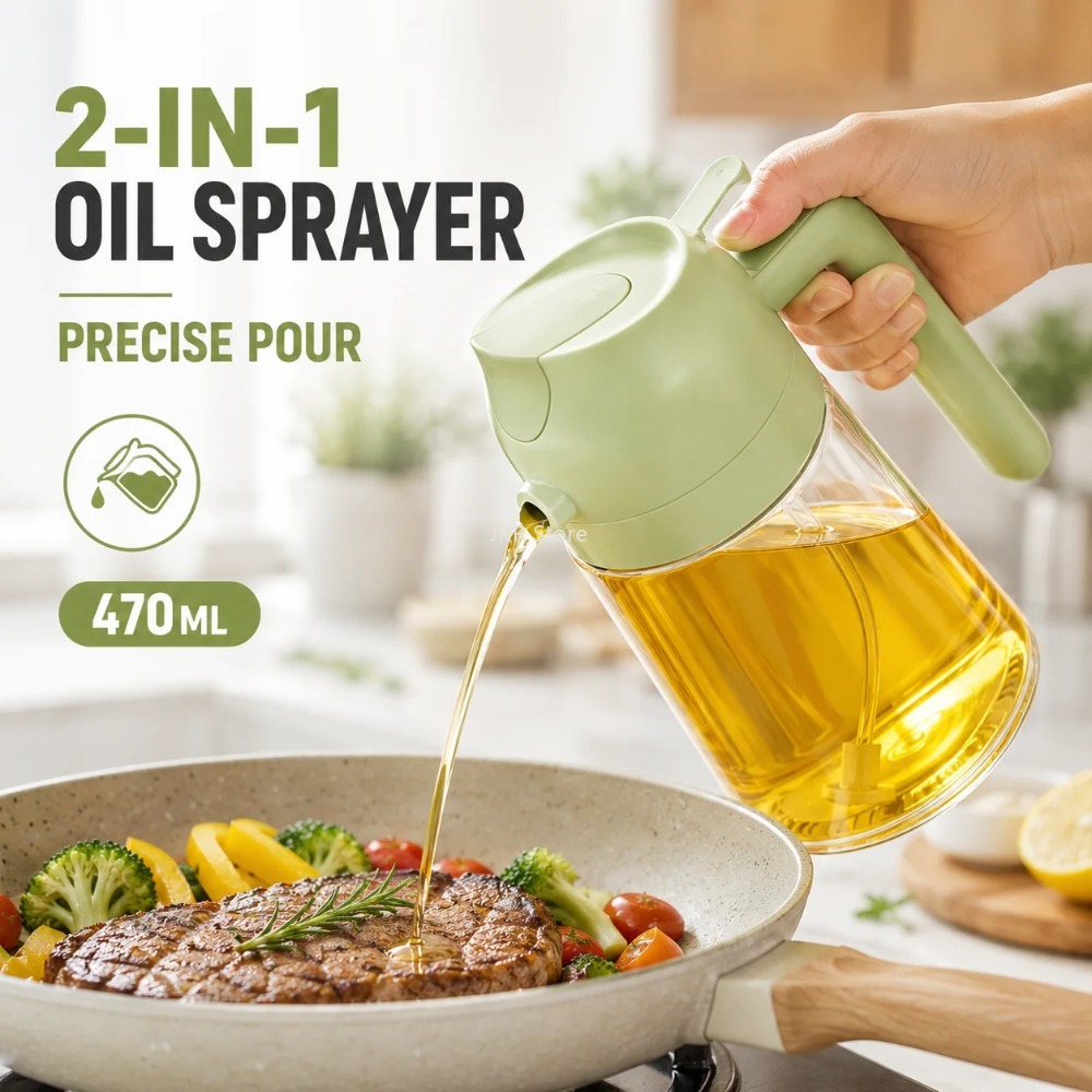 2-in-1 olijfolie spuitfles dis - Camping With Cooking recensie en prijs