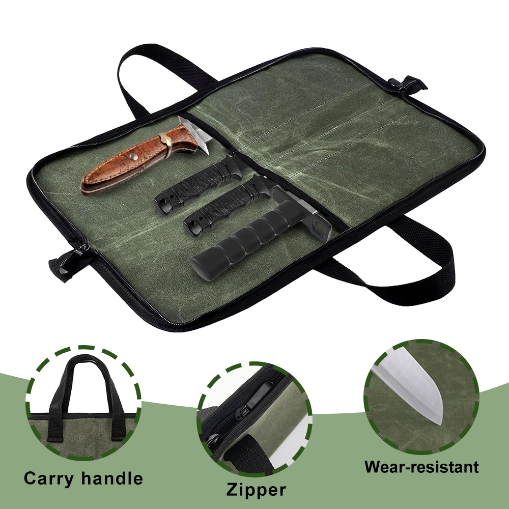 Gewaxte canvas messenroltas me - Camping Cooking Multi Tool recensie en prijs