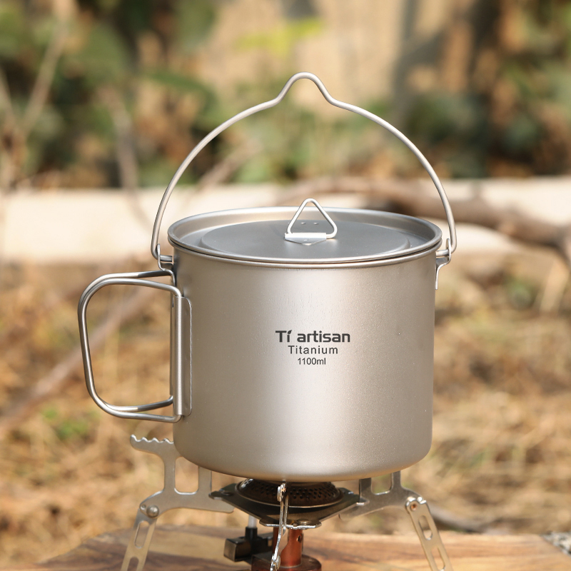 Tiartisan Titanium 1.1L Campin - Camping Cooking Pot With Lid recensie en prijs