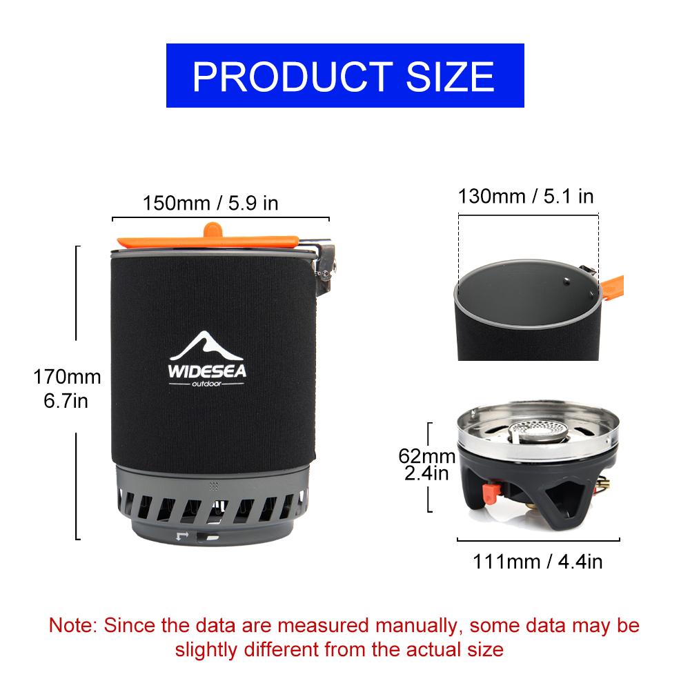 Widesea Camping Kooksysteem me - Camping Cooking Pot Set recensie en prijs