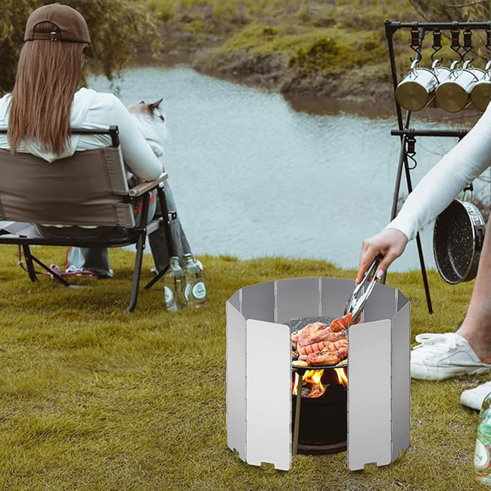 Lichtgewicht opvouwbare campin - Camping Cooking Windshield recensie en prijs