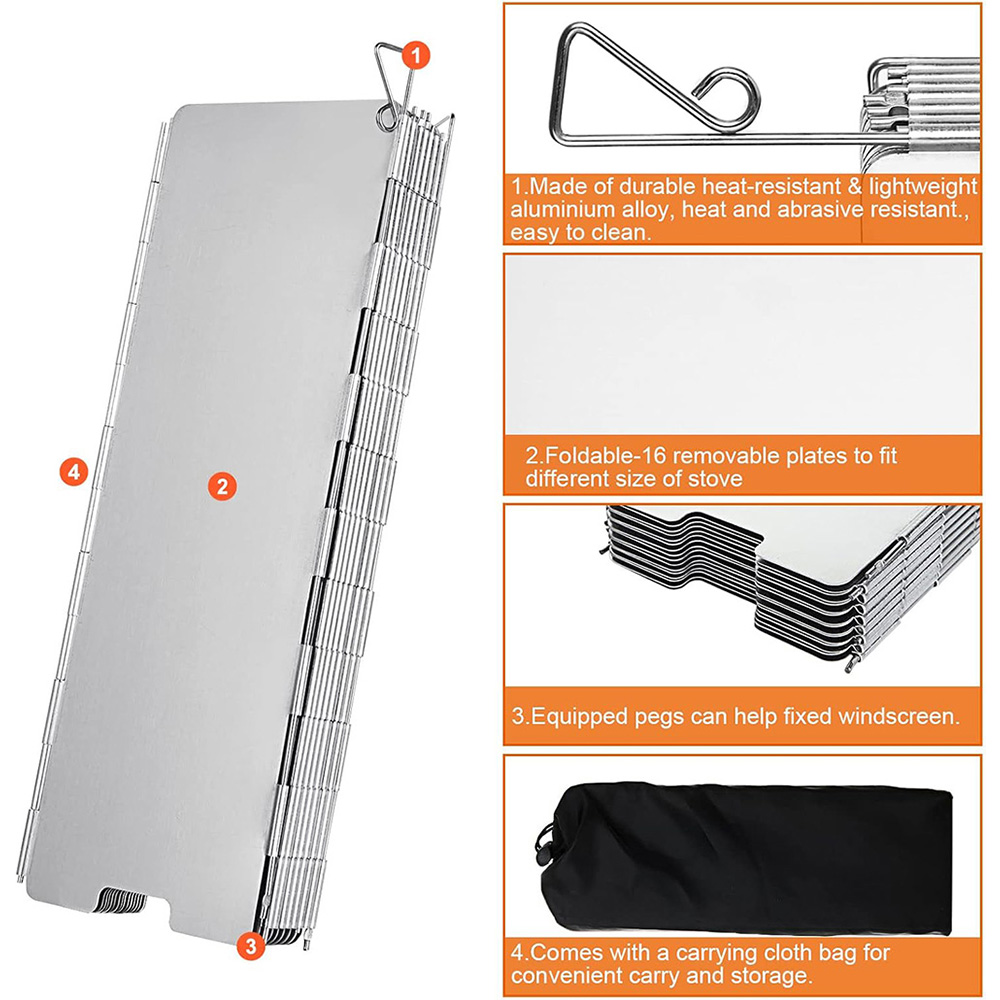 Lichtgewicht opvouwbare campin - Camping Cooking Windshield recensie en prijs