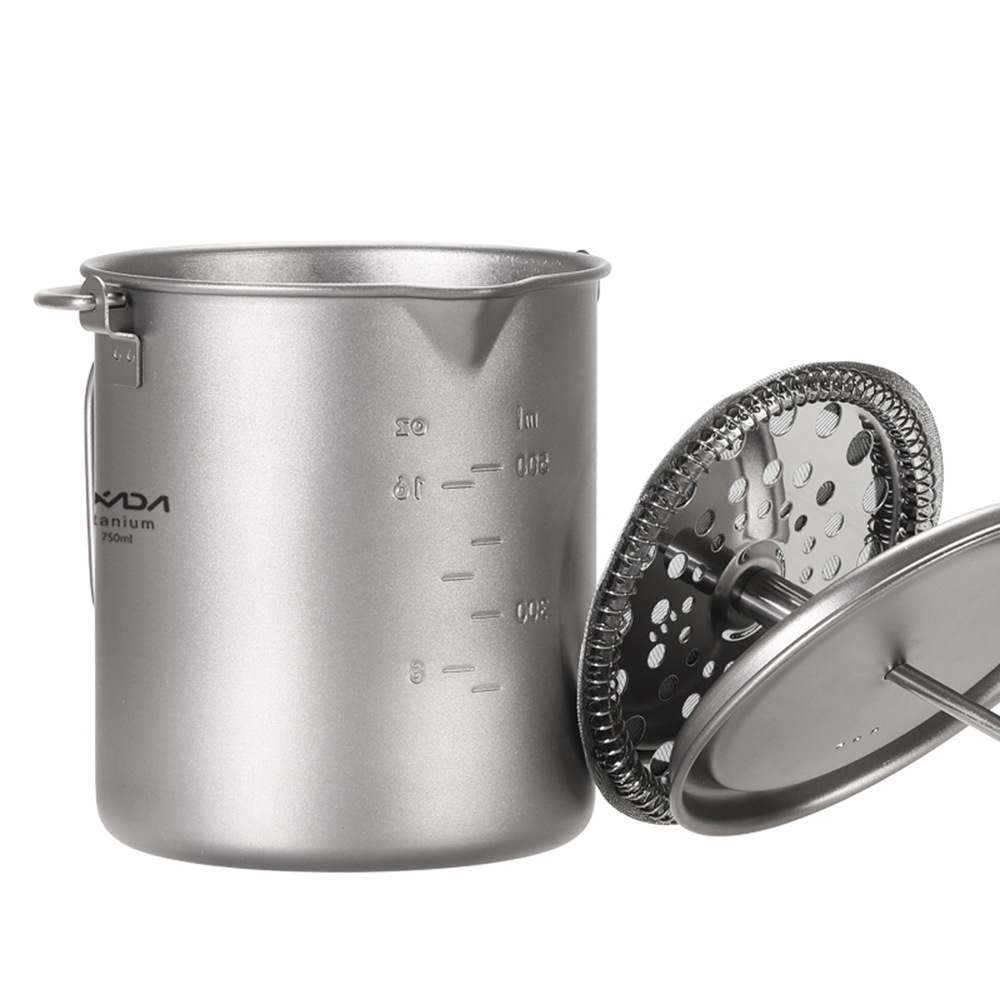 Lixada 750ml titanium koffiemo - Camping Cooking Pot With Lid recensie en prijs