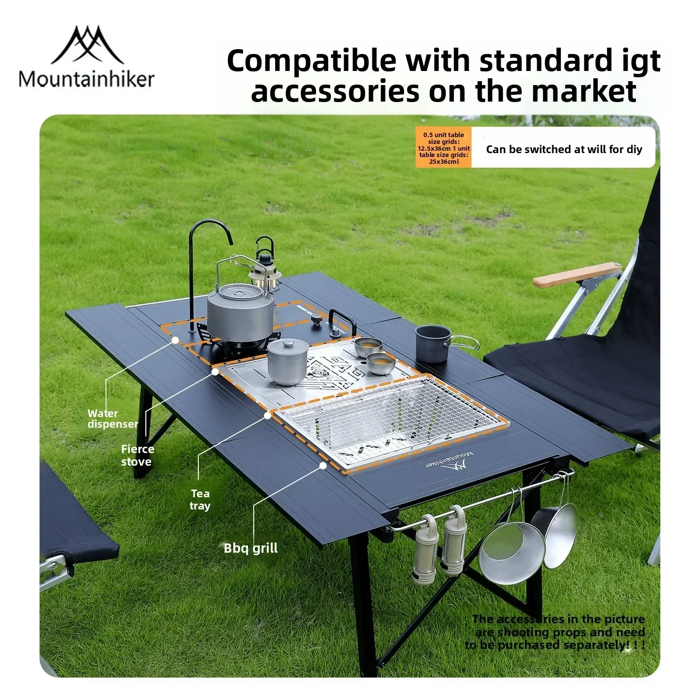 Opvouwbare IGT Camping Lifttaf - Camping Cooking Options recensie en prijs