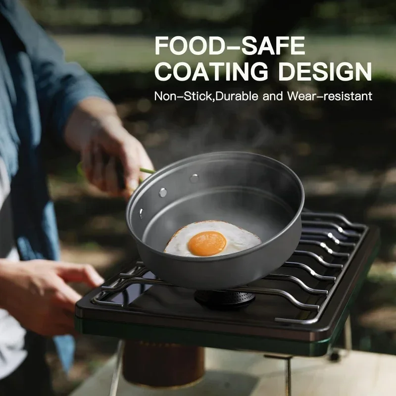 Camping kookset, outdoor keuke - Camping Cooking Pot Set recensie en prijs