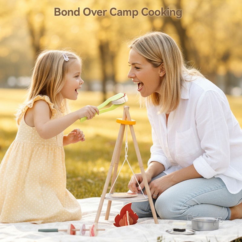 Houten Kinder Camping Barbecue - Camping Cooking Gifts recensie en prijs