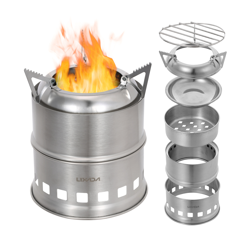 Lixada Roestvrijstalen Houtkac - Camping Cooking Windshield recensie en prijs