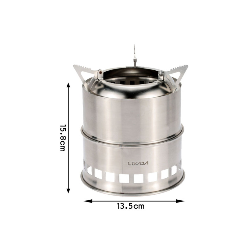 Lixada Roestvrijstalen Houtkac - Camping Cooking Windshield recensie en prijs