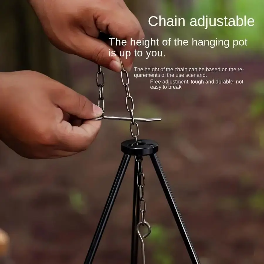 Draagbaar kampeer-kookpot-rek  - Camping Cooking Multi Tool recensie en prijs