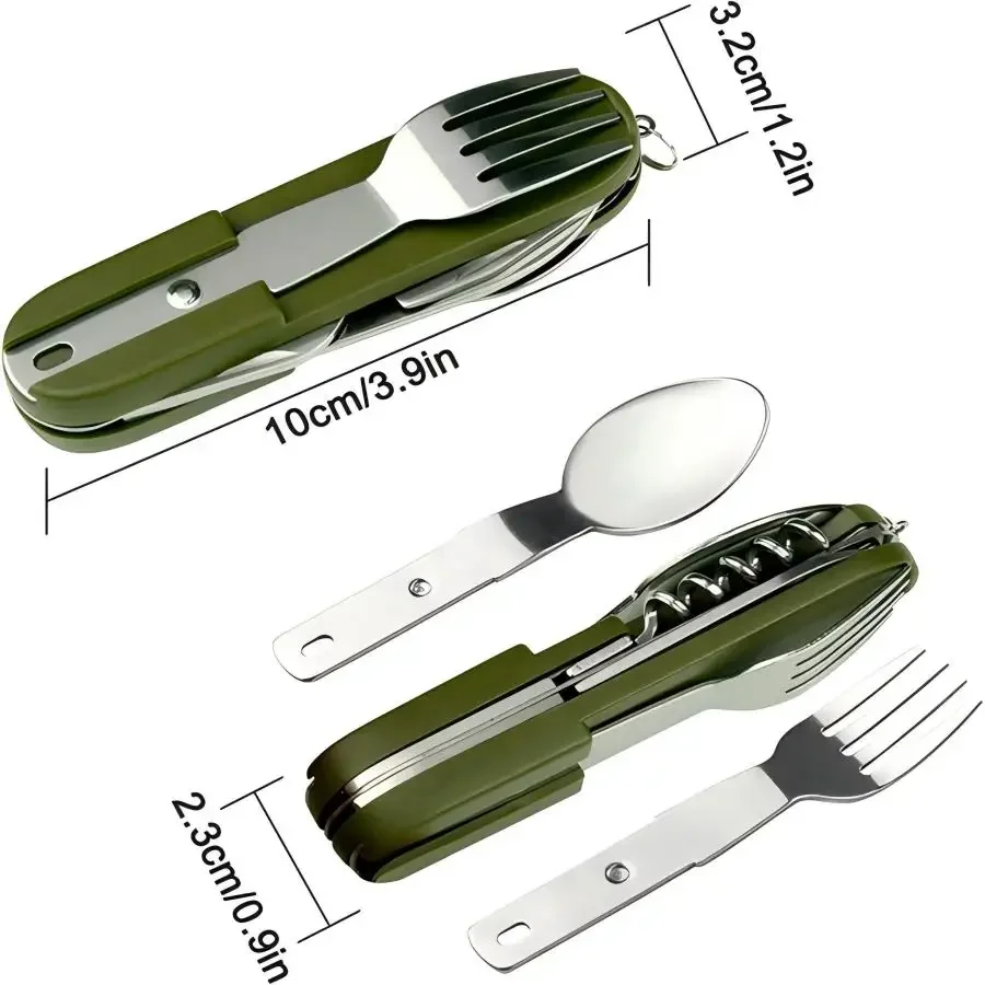 Campinguitrusting 5-in-1 reiss - Camping Cooking Utensil Set recensie en prijs
