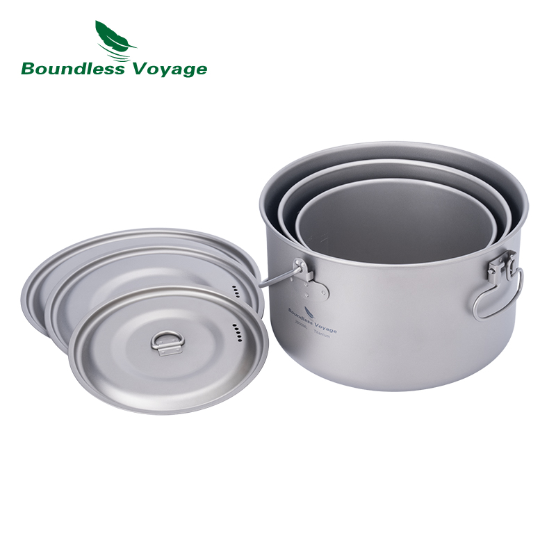 Boundless Voyage Titanium Pot  - Camping Cooking Ware Set recensie en prijs