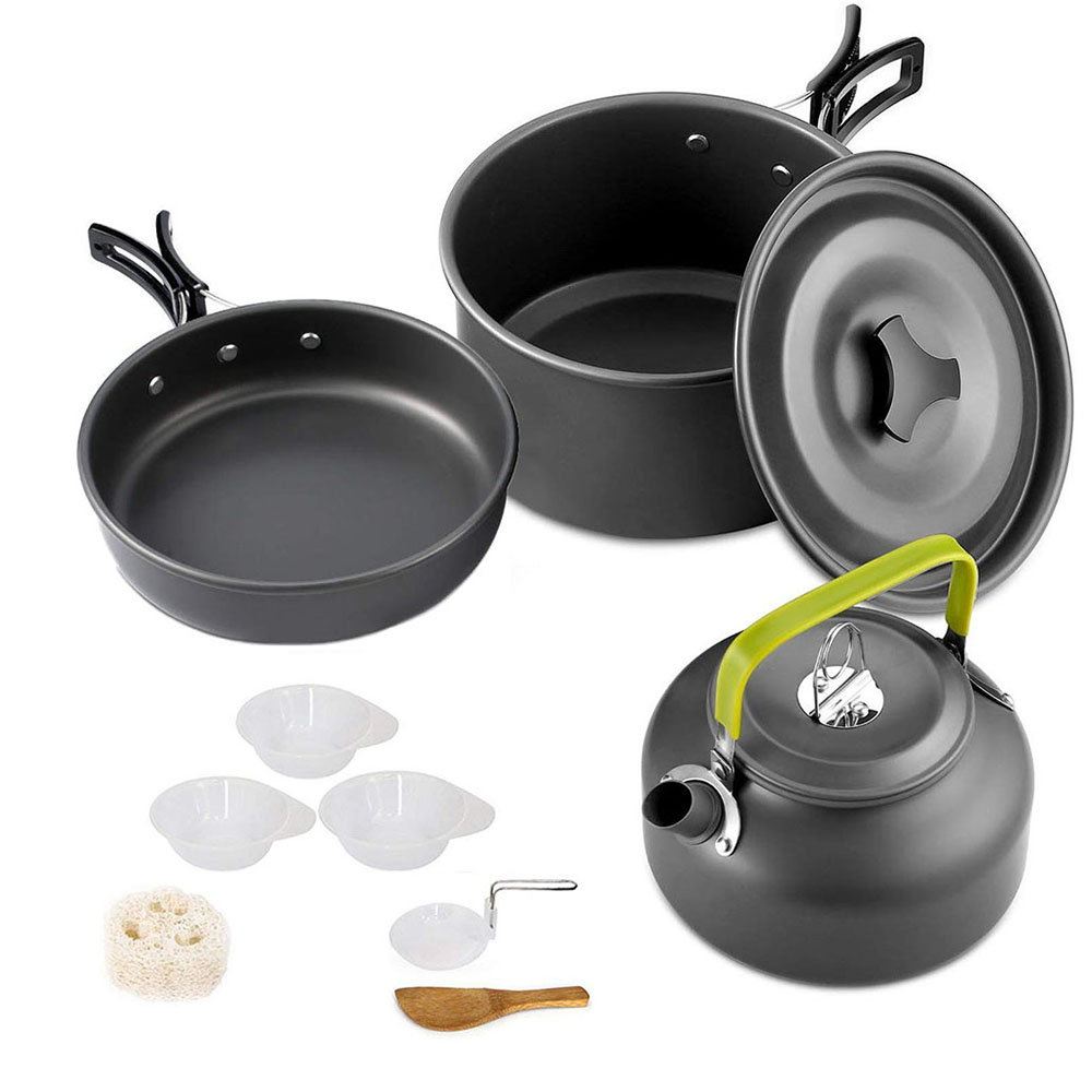 Camping Kookgerei Set Aluminiu - Camping Cooking Ware Set recensie en prijs