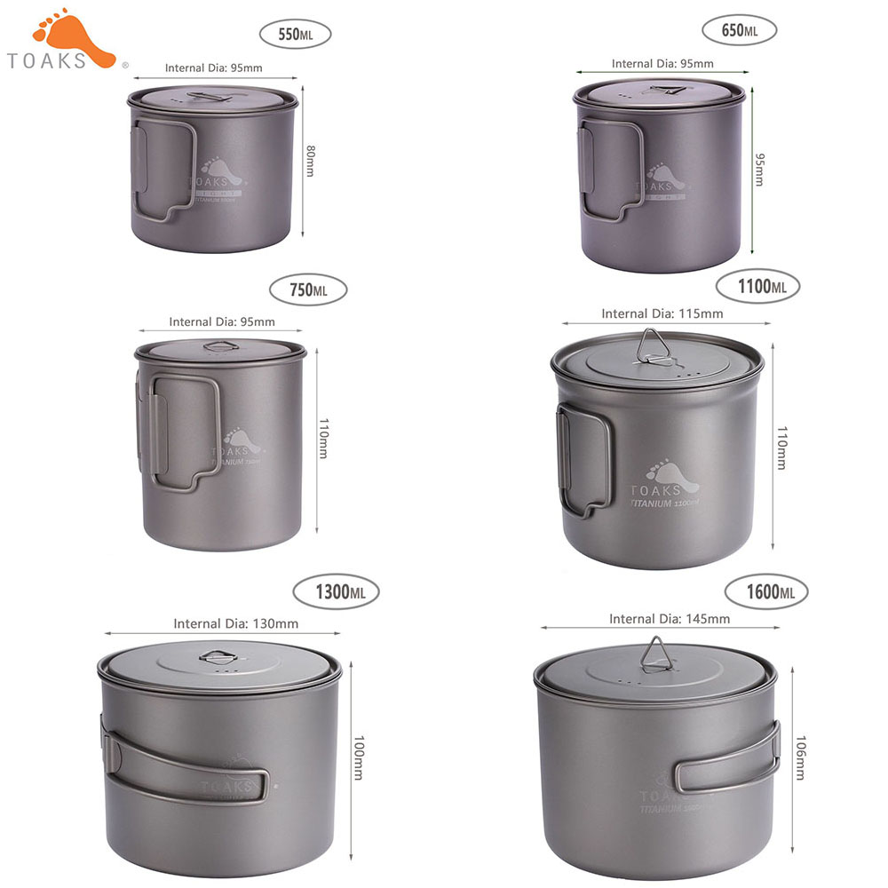 Toaks Outdoor Camping 3 In1 Ti - Camping Cooking Bowl recensie en prijs