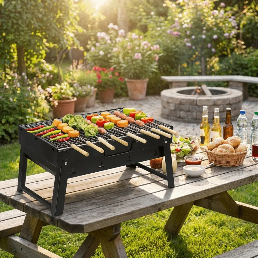 Draagbare, verdikte BBQ-kachel - Camping Cooking Easy recensie en prijs