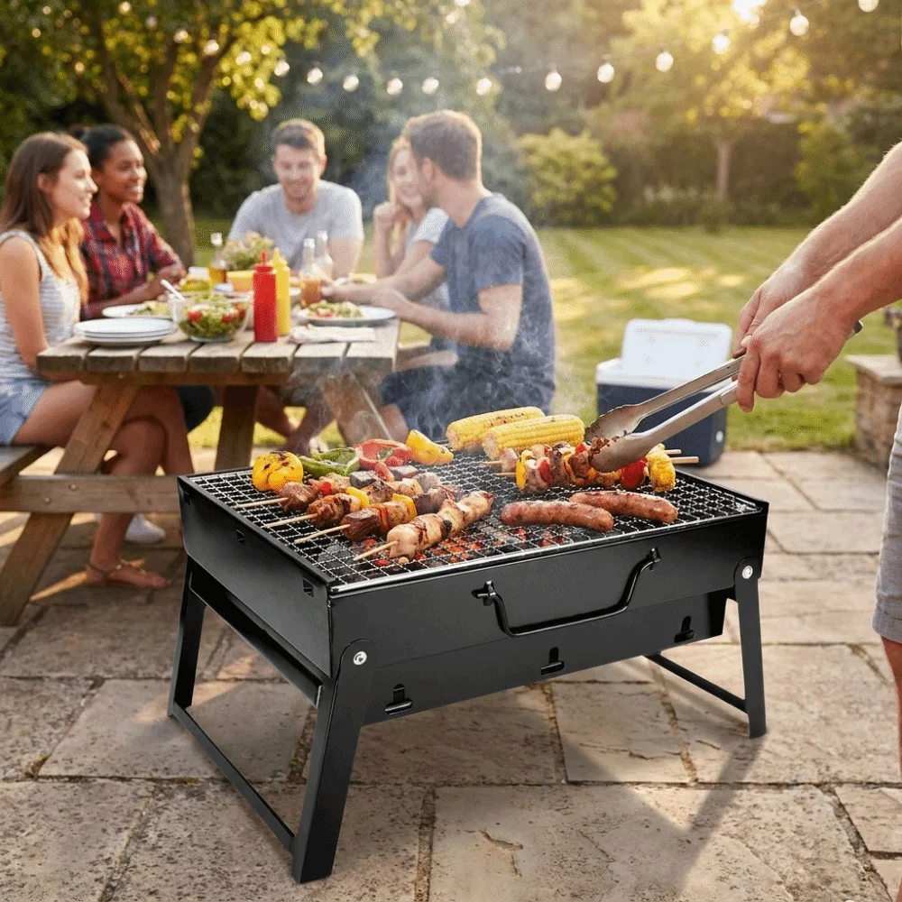 Draagbare, verdikte BBQ-kachel - Camping Cooking Easy recensie en prijs