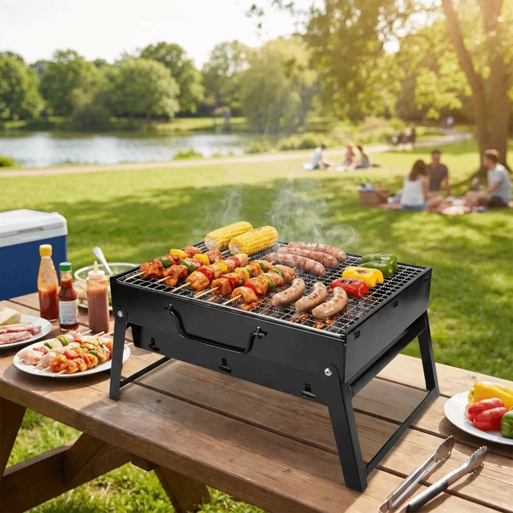 Draagbare, verdikte BBQ-kachel - Camping Cooking Easy recensie en prijs