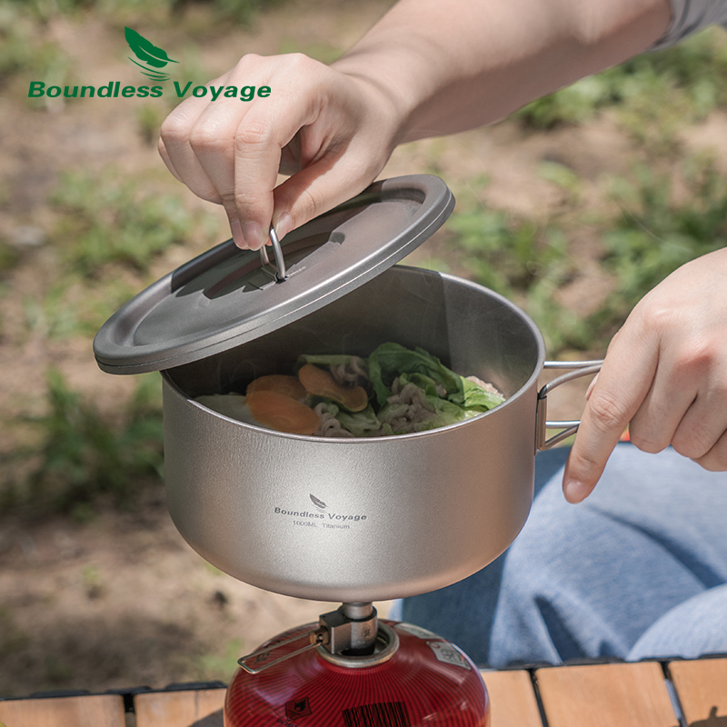 Boundless Voyage Titanium Camp - Camping Cooking Pot With Lid recensie en prijs