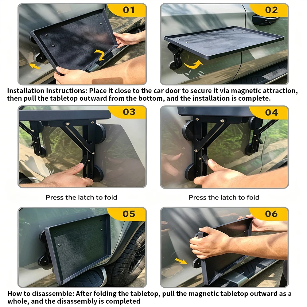 Draagbare auto zijdeur hangend - Camping Cooking Table recensie en prijs