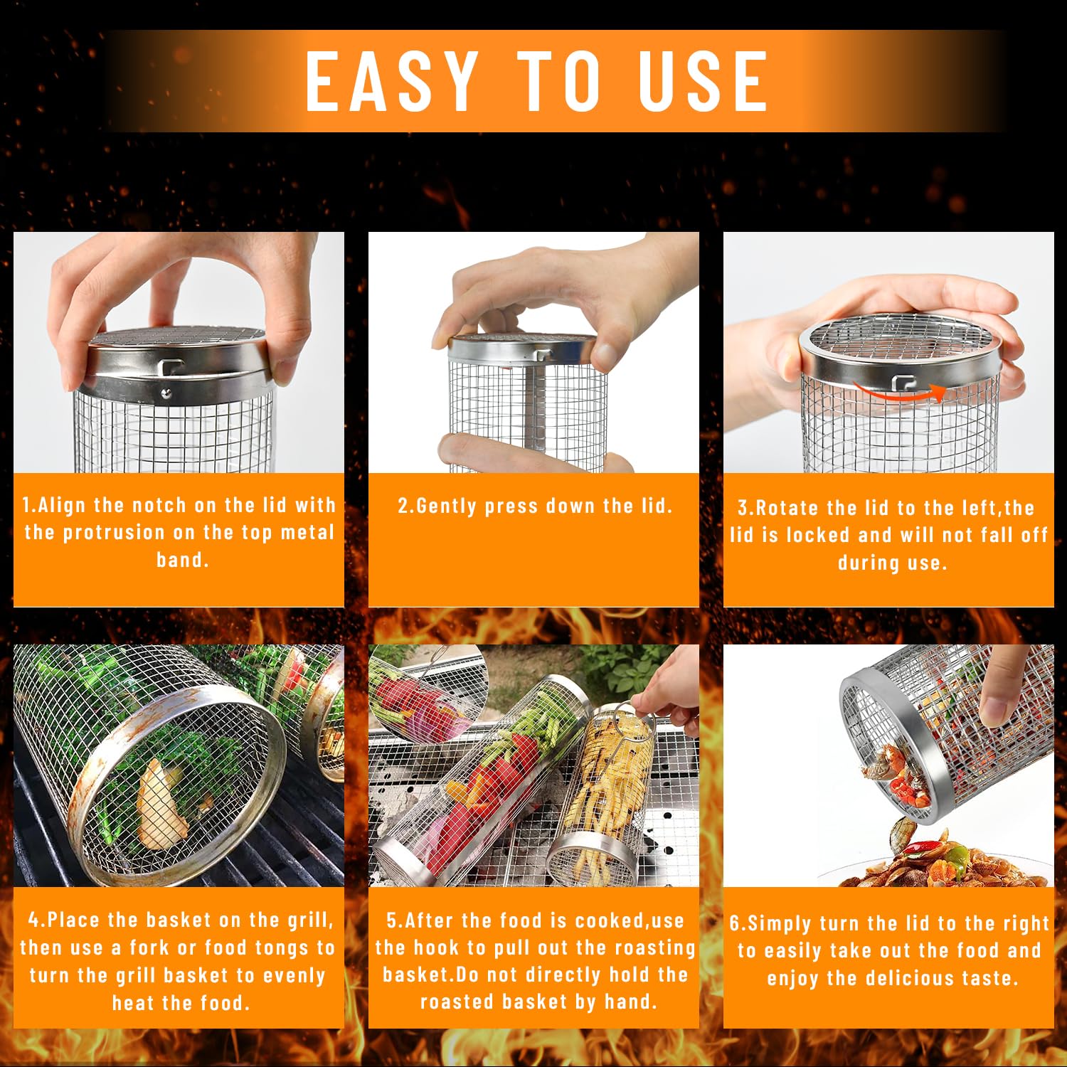 2-delige rollende grillmanden  - Camping Cooking Candle recensie en prijs