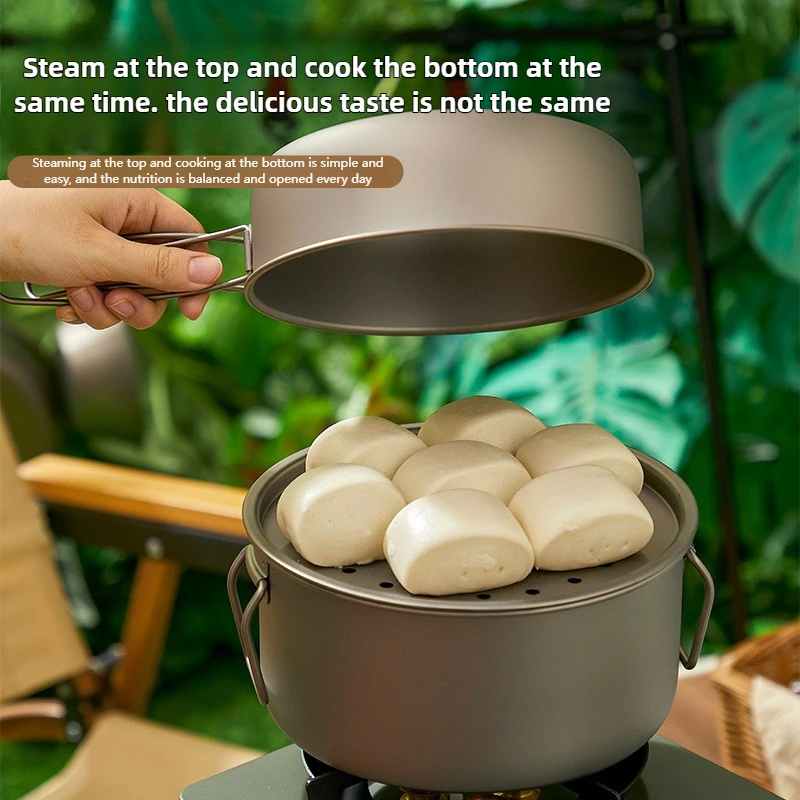 Titanium Outdoor Pot Set Pickn - Camping Cooking Pot Set recensie en prijs