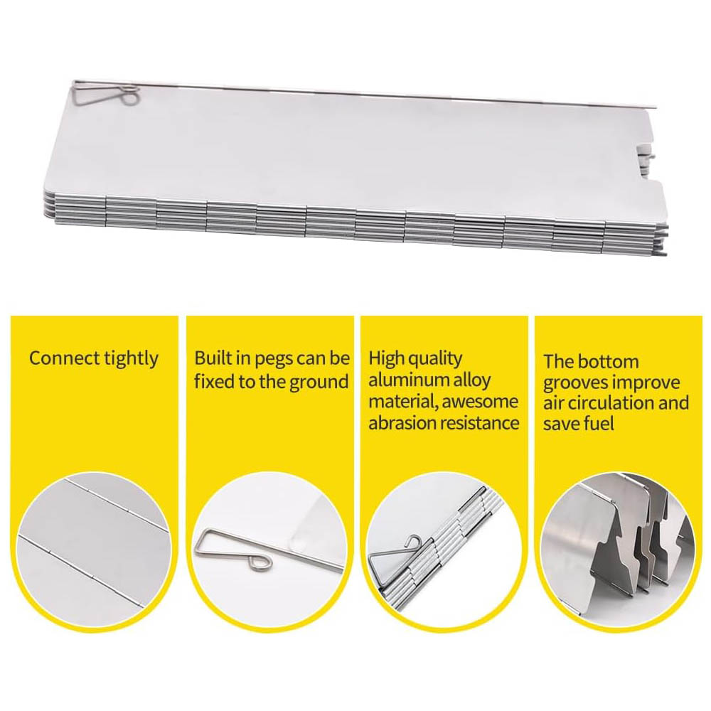 8 platen aluminium voorruitkac - Camping Cooking Windshield recensie en prijs